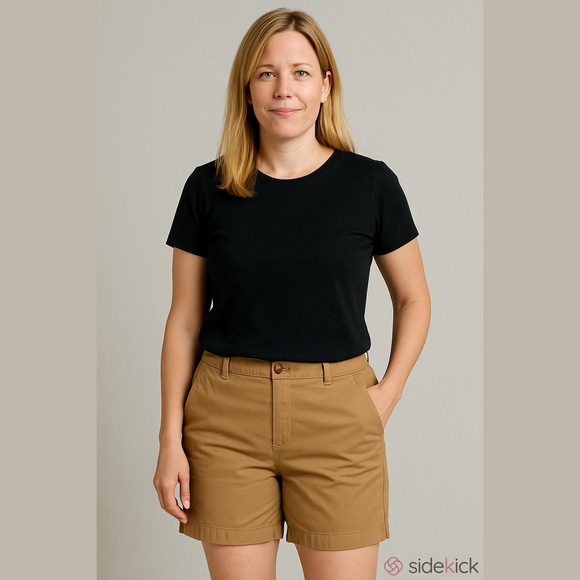 Talbots Pants - Talbots The Weekend Tan Chino Shorts Size 8